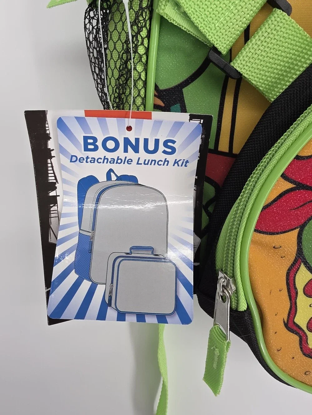 Teenage Mutant Ninja Turtles Backpack With Lunch Kit TMNT NWT